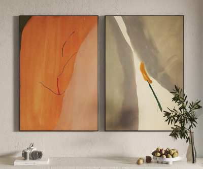 现代装饰画3D模型下载